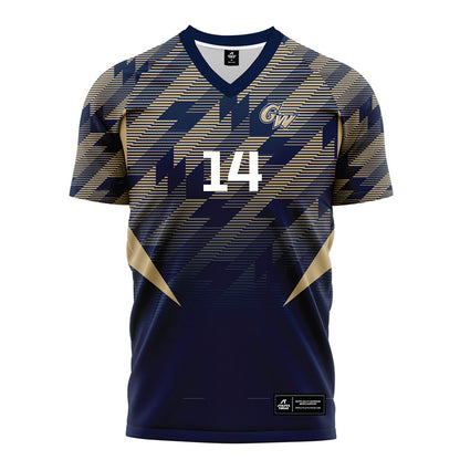 GWU - NCAA Women's Soccer : Kate McGrath - Navy Soccer Jersey-0