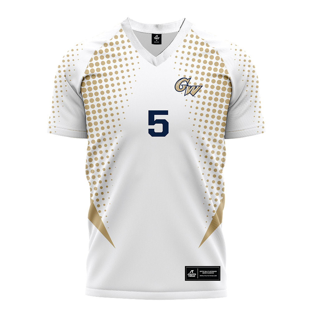 GWU - NCAA Women's Soccer : Rose Vigran - White Soccer Jersey-0