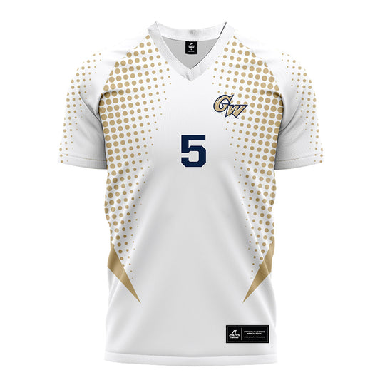 GWU - NCAA Women's Soccer : Rose Vigran - White Soccer Jersey-0