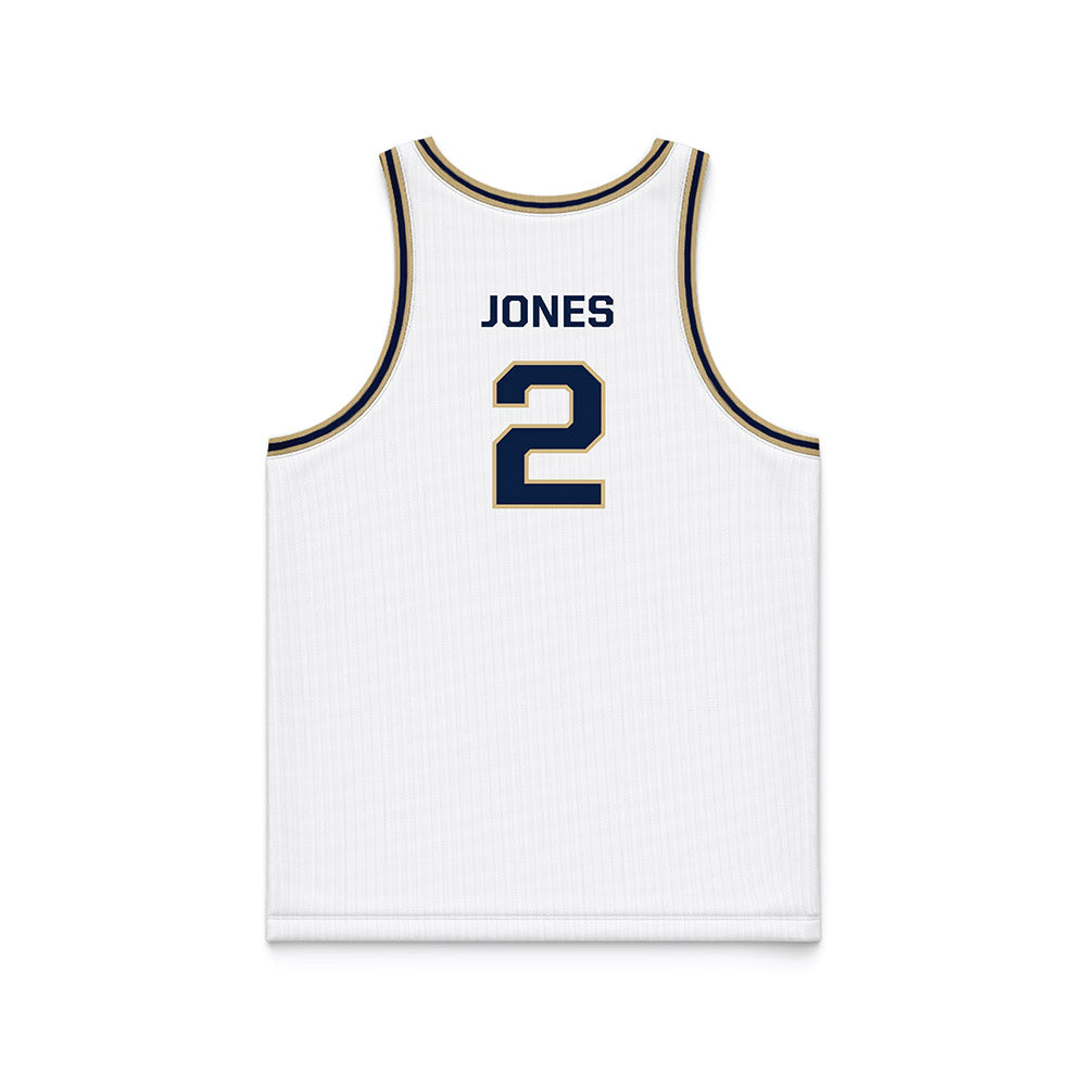 GWU - NCAA Men's Basketball : Christian Jones - White Basketball Jersey-1