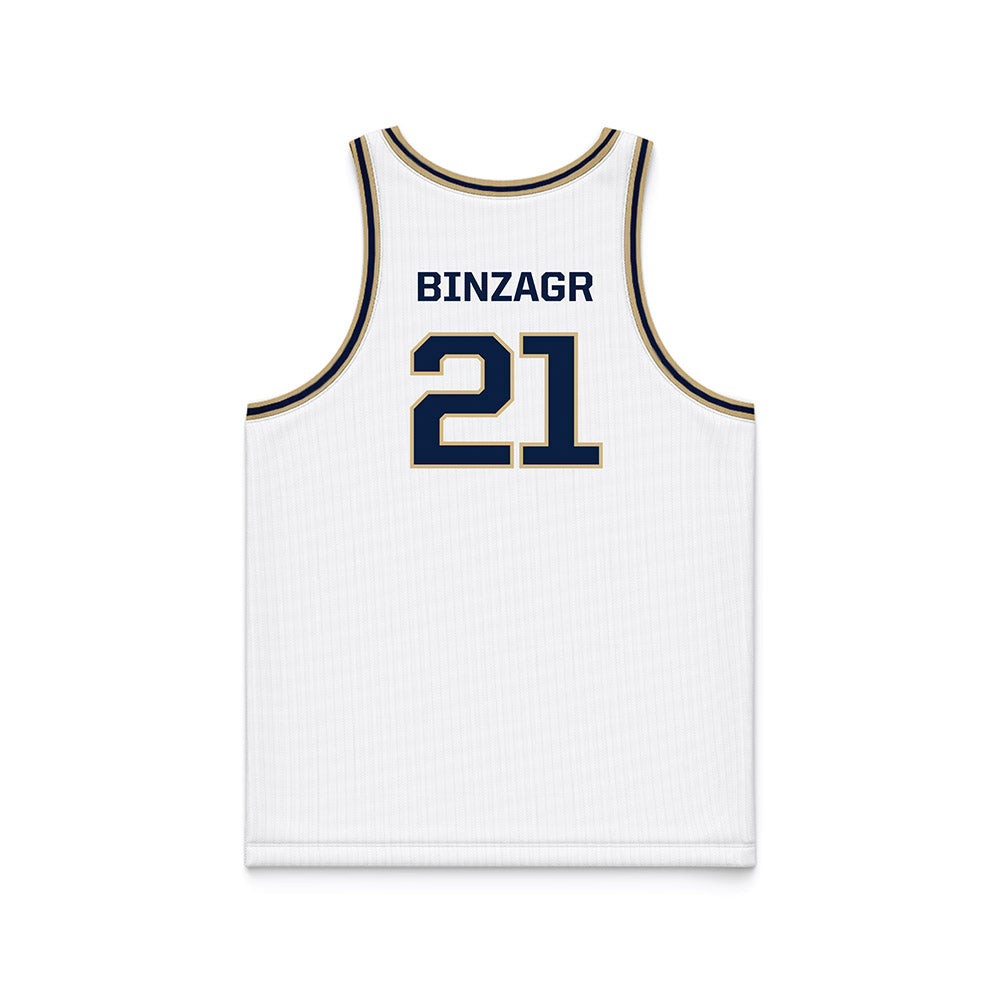 GWU - NCAA Men's Basketball : Mohamed Binzagr - White Basketball Jersey-1