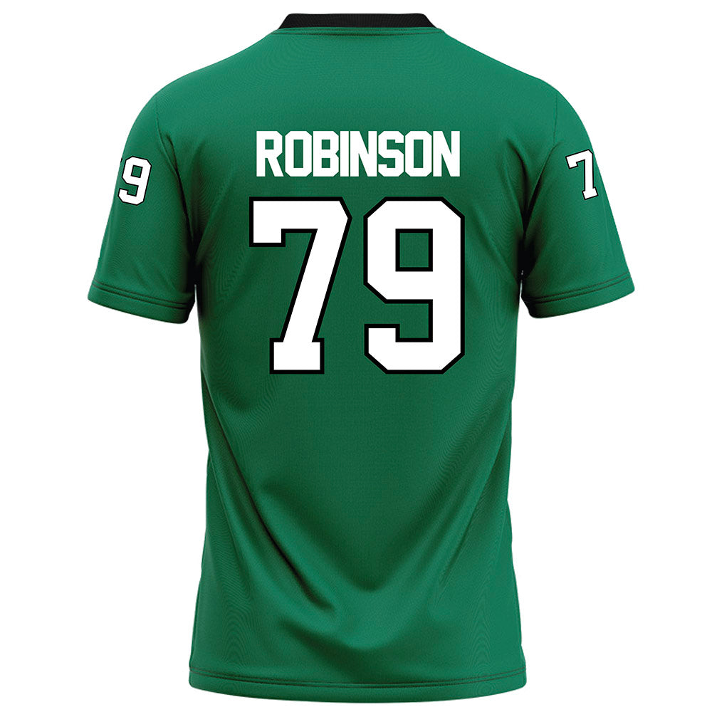 Northeastern State - NCAA Football : Wyatt Robinson - Green Football Jersey-1