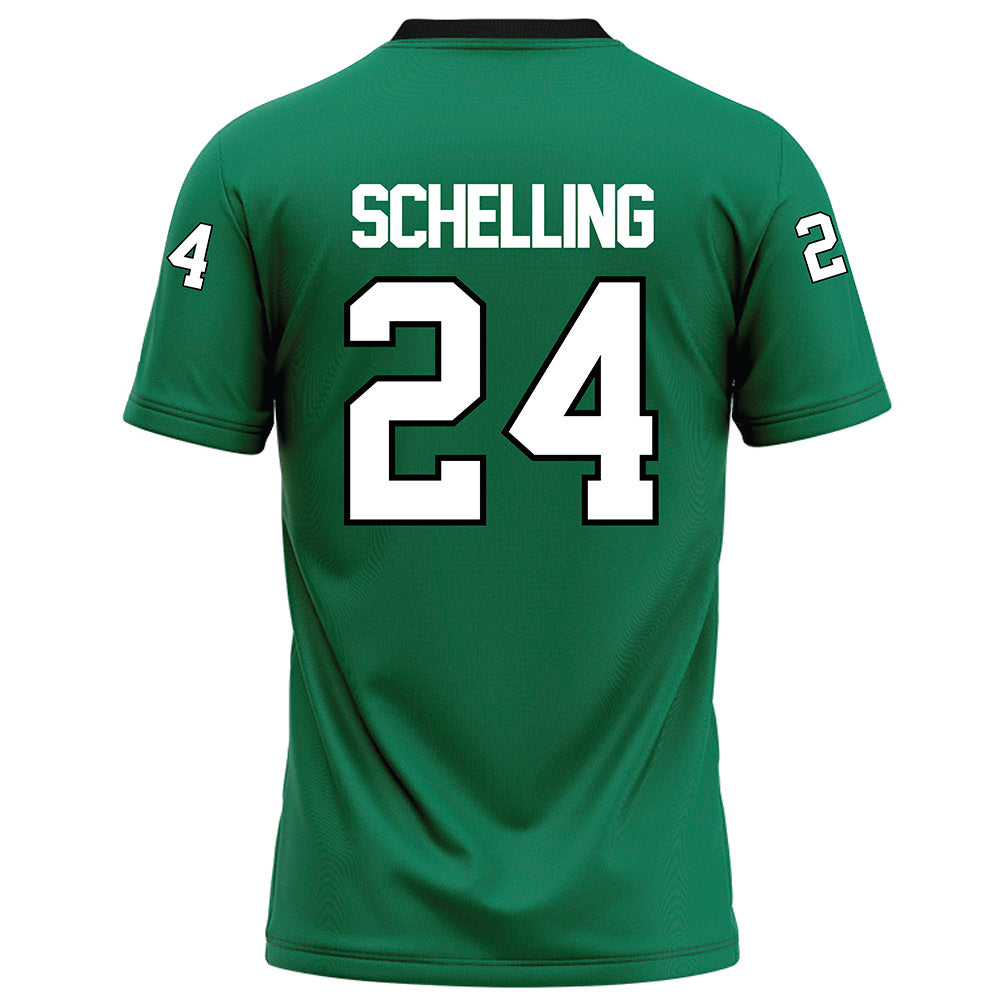 Northeastern State - NCAA Football : Jordan Schelling - Green Football Jersey-1