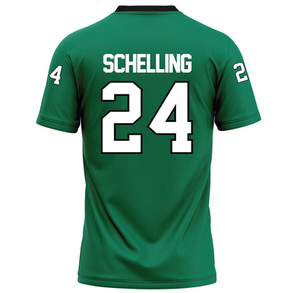 Northeastern State - NCAA Football : Jordan Schelling - Green Football Jersey-1