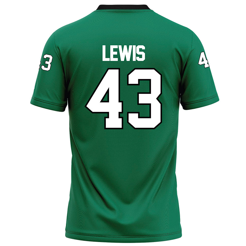 Northeastern State - NCAA Football : Kameron Lewis - Green Football Jersey-1