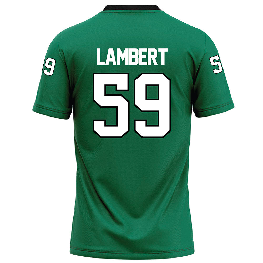 Northeastern State - NCAA Football : Josh Lambert - Green Football Jersey-1