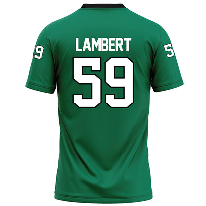 Northeastern State - NCAA Football : Josh Lambert - Green Football Jersey-1