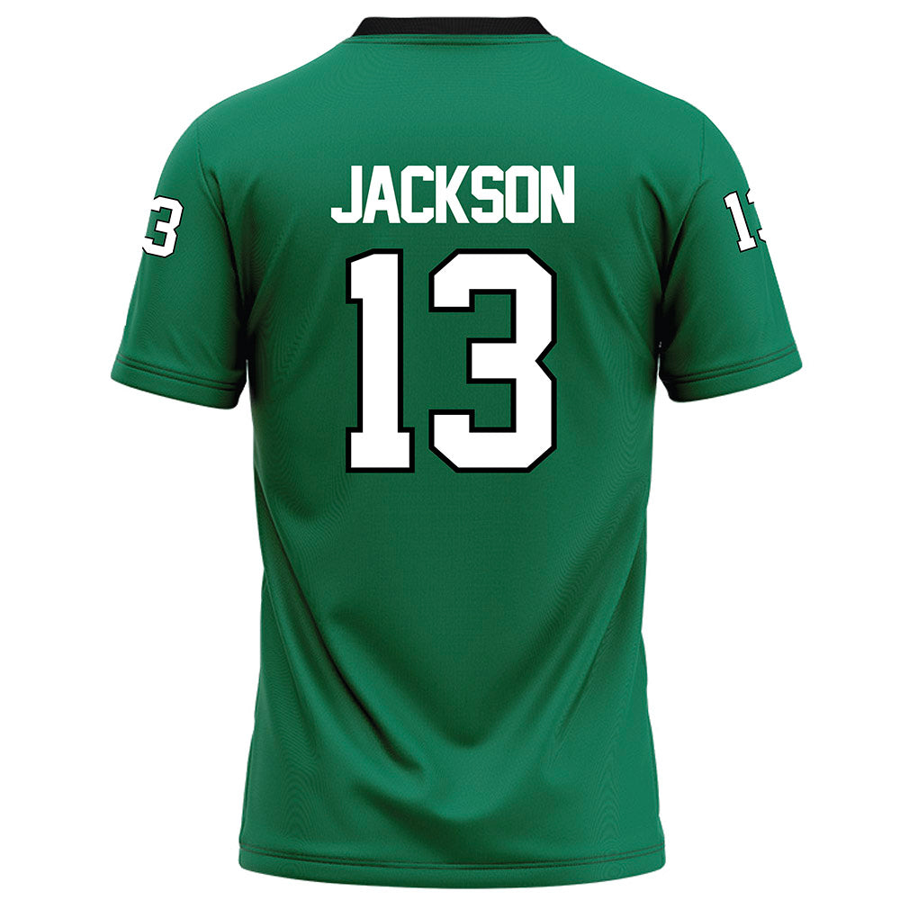 Northeastern State - NCAA Football : Camrin Jackson - Green Football Jersey-1