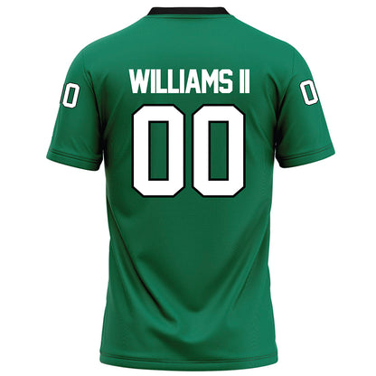 Northeastern State - NCAA Football : Vincent Williams II - Green Football Jersey-1