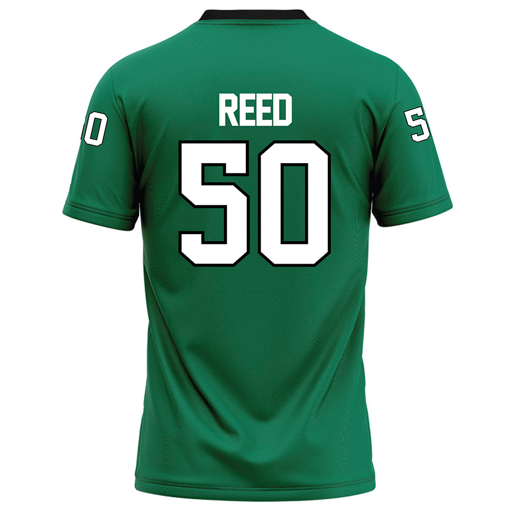 Northeastern State - NCAA Football : Denzel Reed - Green Football Jersey-1