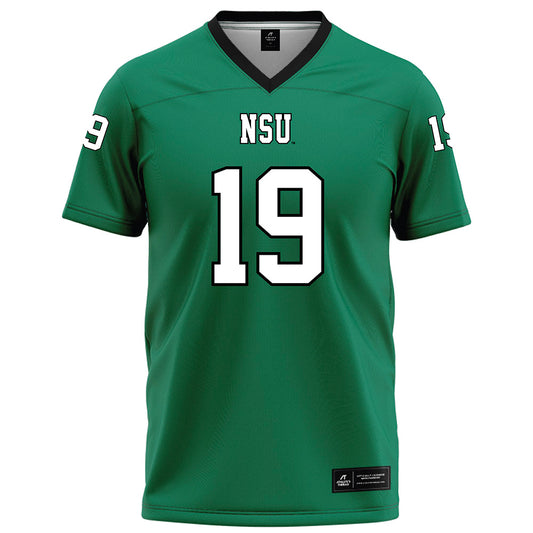 Northeastern State - NCAA Football : Mosese Foketi - Green Football Jersey-0