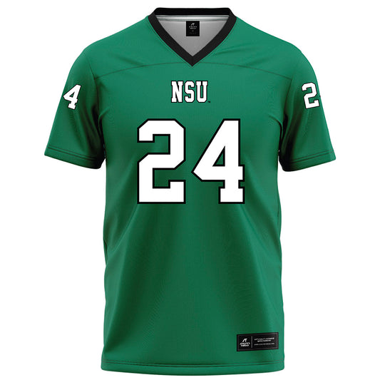 Northeastern State - NCAA Football : Jordan Schelling - Green Football Jersey-0