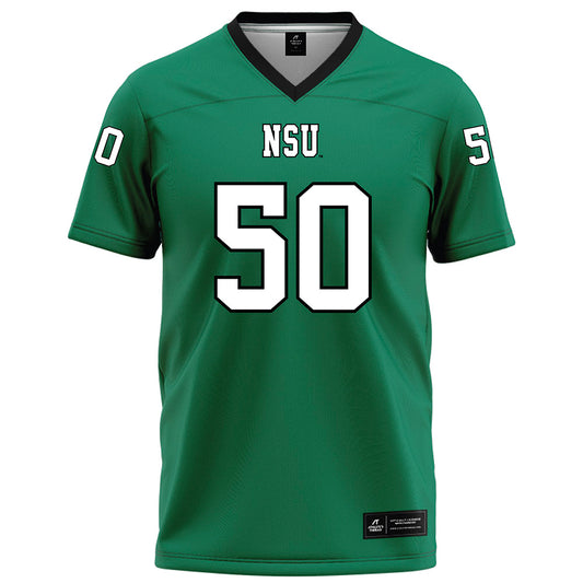 Northeastern State - NCAA Football : Denzel Reed - Green Football Jersey-0