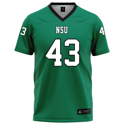 Northeastern State - NCAA Football : Kameron Lewis - Green Football Jersey-0