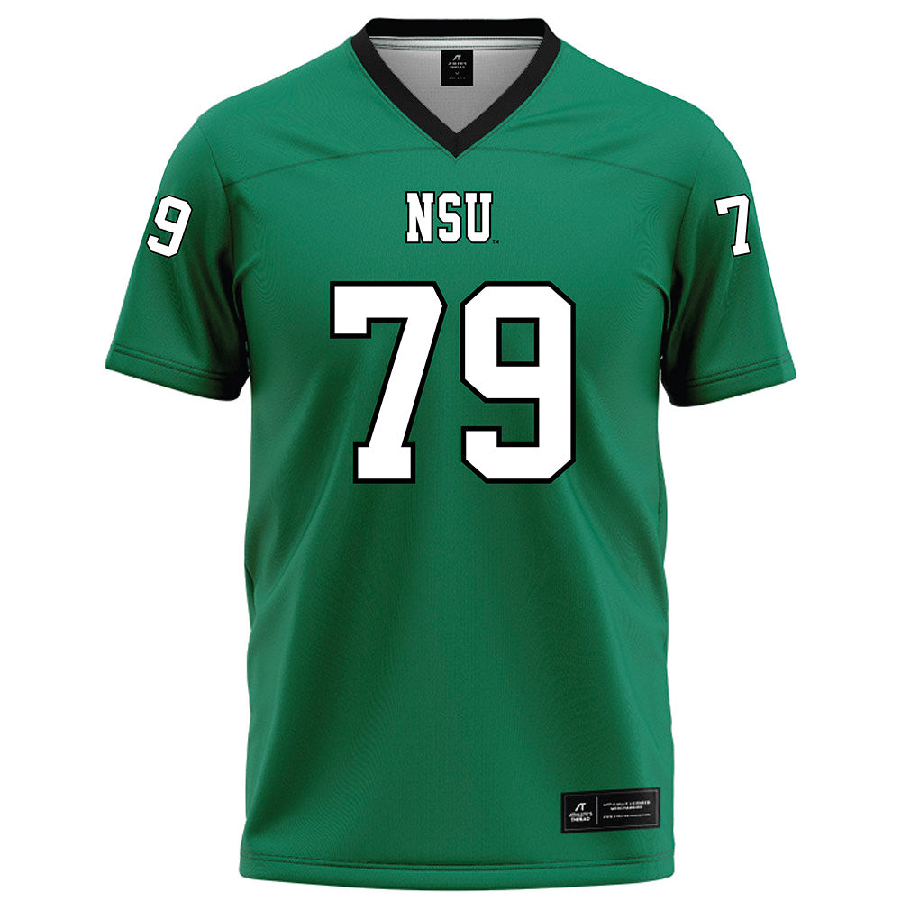 Northeastern State - NCAA Football : Wyatt Robinson - Green Football Jersey-0