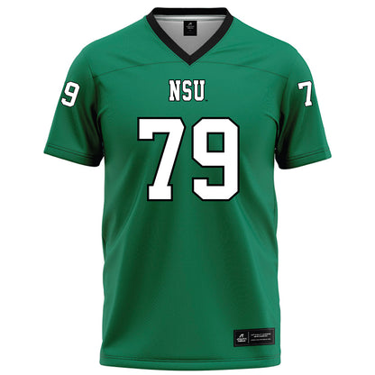 Northeastern State - NCAA Football : Wyatt Robinson - Green Football Jersey-0