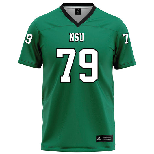 Northeastern State - NCAA Football : Wyatt Robinson - Green Football Jersey-0
