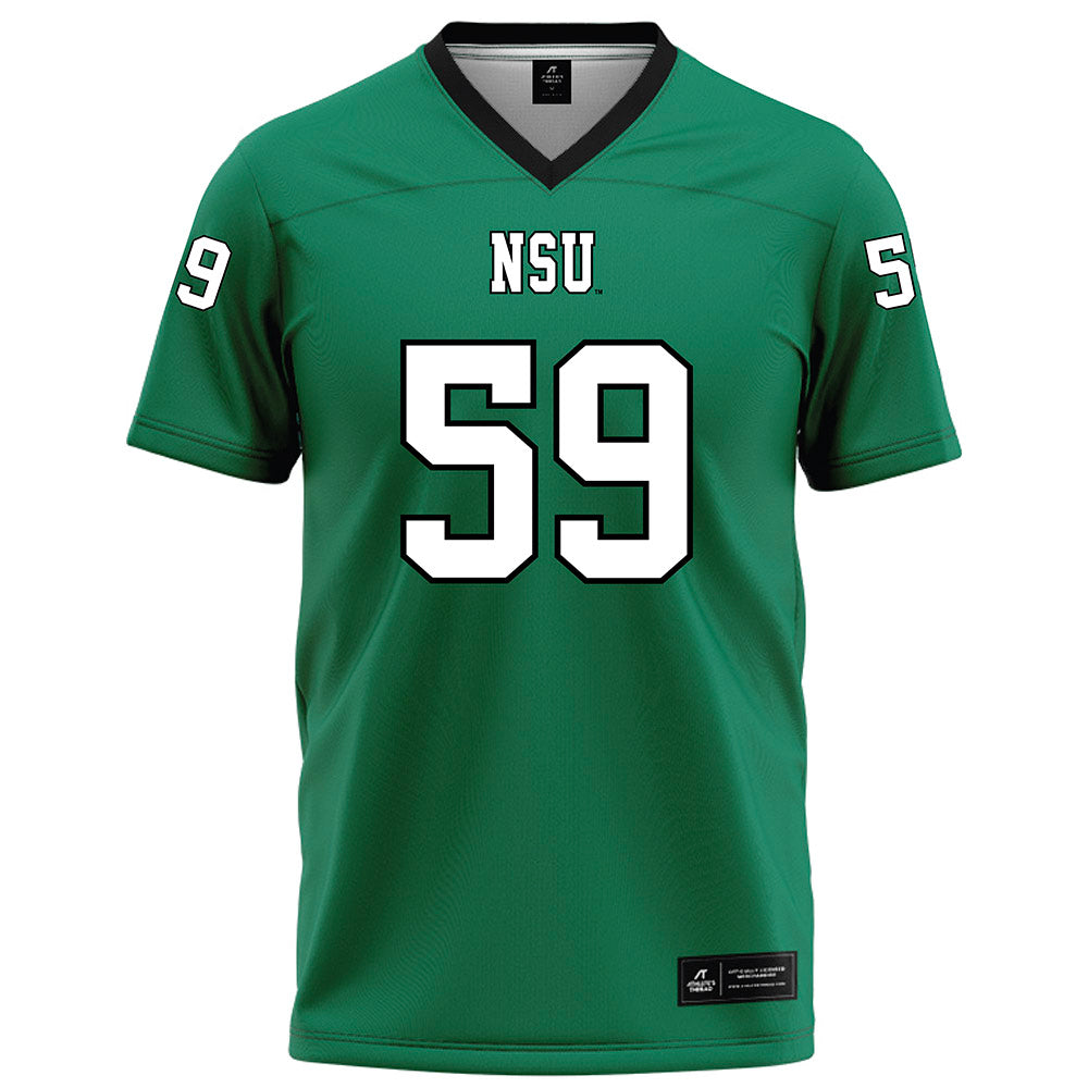 Northeastern State - NCAA Football : Josh Lambert - Green Football Jersey-0