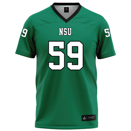 Northeastern State - NCAA Football : Josh Lambert - Green Football Jersey-0