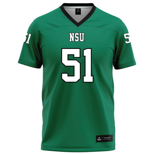 Northeastern State - NCAA Football : Anthony Scavo - Green Football Jersey-0