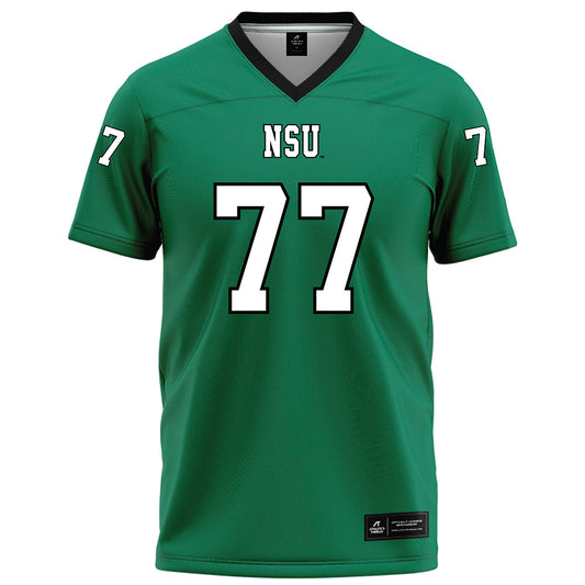 Northeastern State - NCAA Football : Brock Sullivan - Green Football Jersey-0