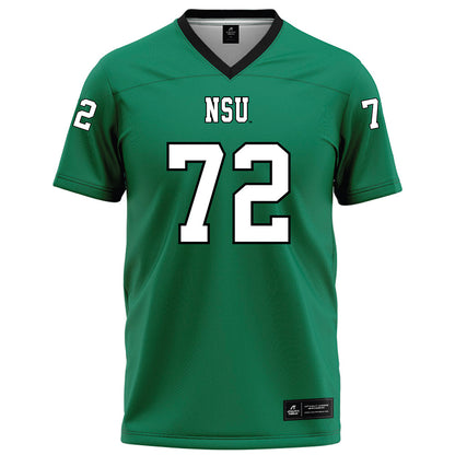 Northeastern State - NCAA Football : Jayden Flores - Green Football Jersey-0