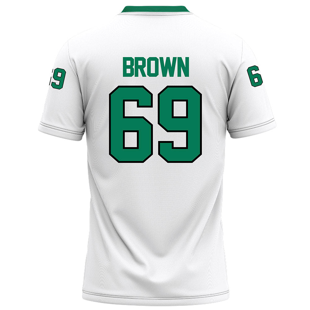 Northeastern State - NCAA Football : Rashuad Brown - White Football Jersey-1