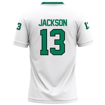 Northeastern State - NCAA Football : Camrin Jackson - White Football Jersey-1
