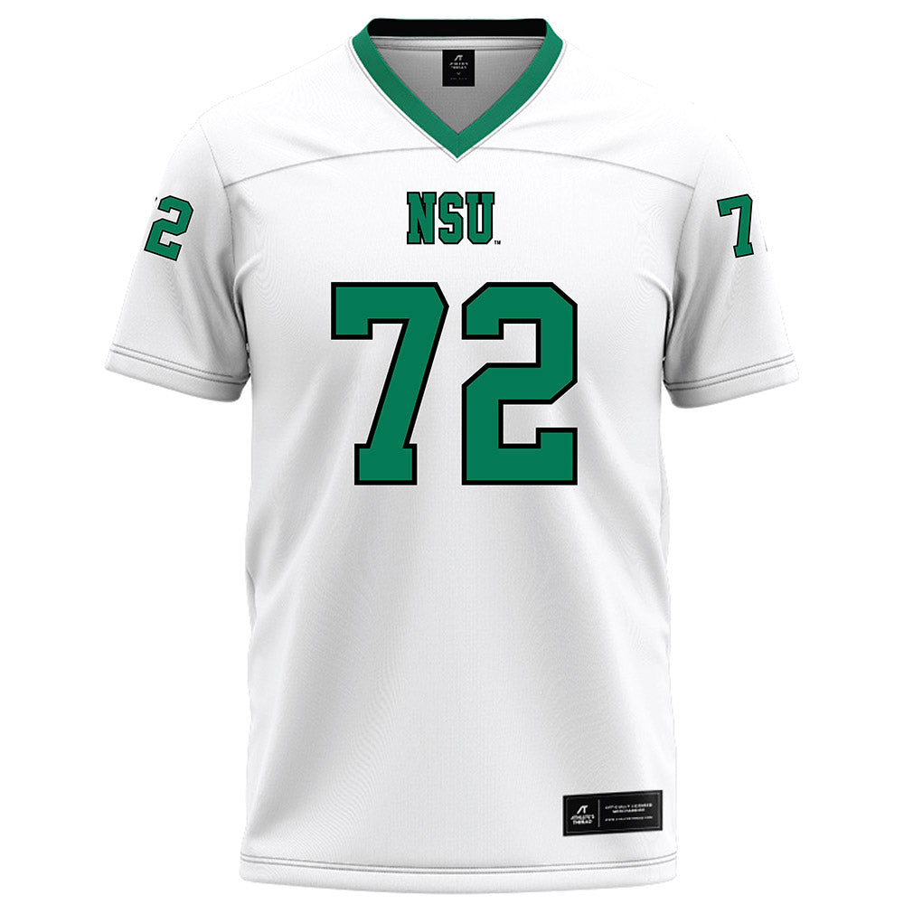 Northeastern State - NCAA Football : Jayden Flores - White Football Jersey-0