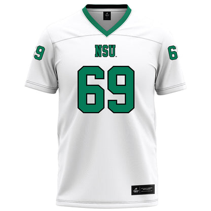 Northeastern State - NCAA Football : Rashuad Brown - White Football Jersey-0