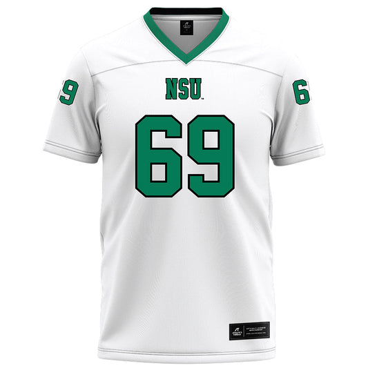 Northeastern State - NCAA Football : Rashuad Brown - White Football Jersey-0