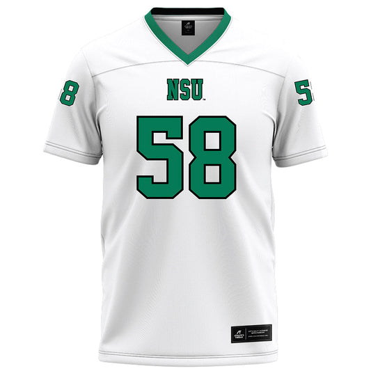 Northeastern State - NCAA Football : Deven Jones - White Football Jersey-0