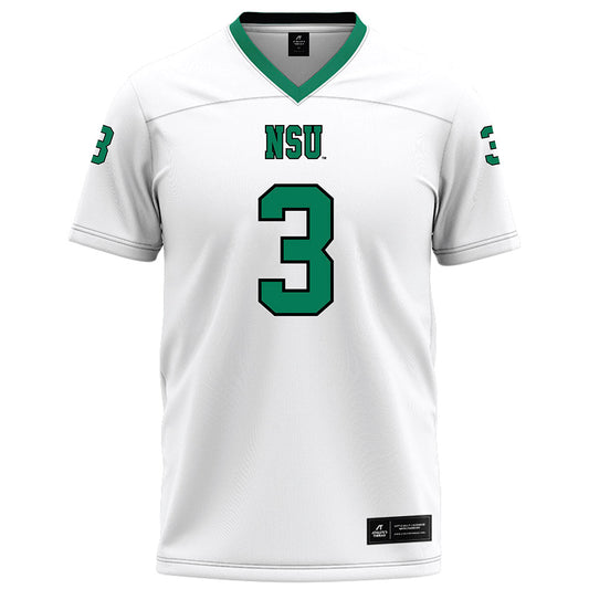 Northeastern State - NCAA Football : Dereun Dortch - White Football Jersey-0