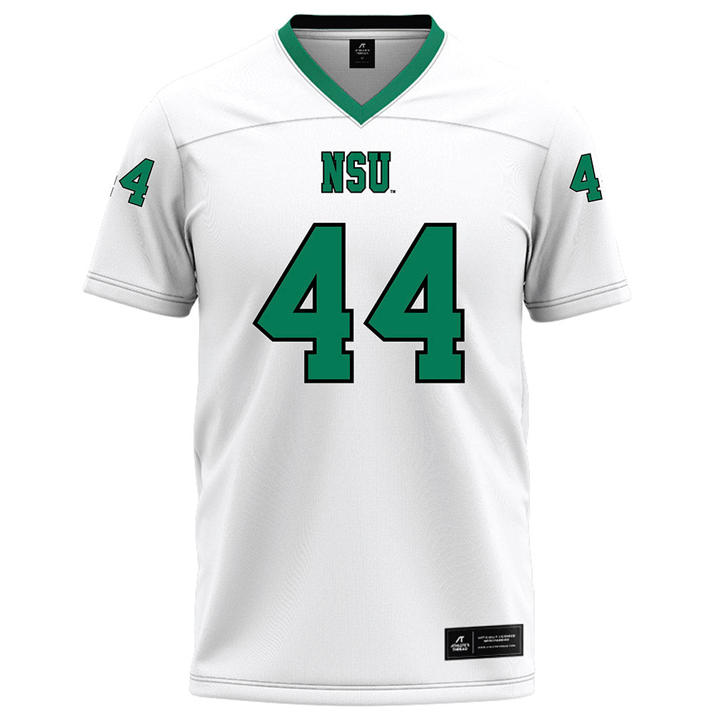 Northeastern State - NCAA Football : Jordan Schelling - White Football Jersey-0