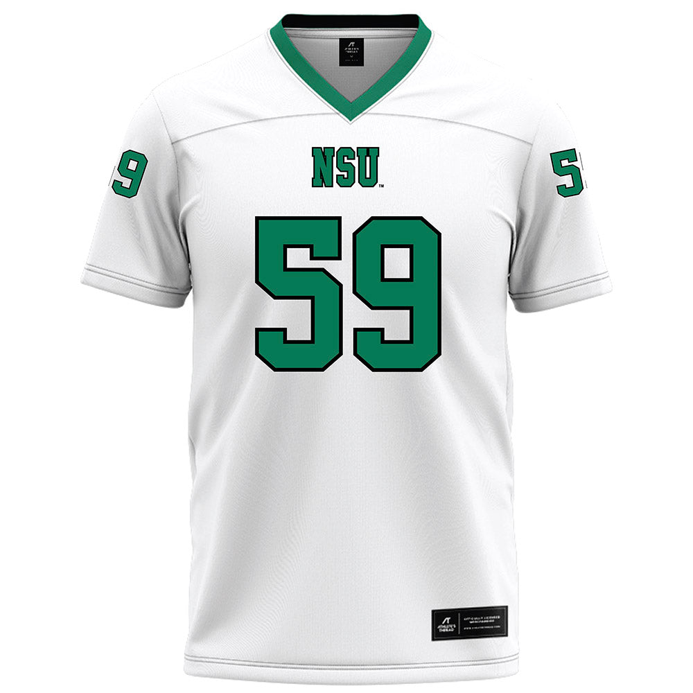 Northeastern State - NCAA Football : Josh Lambert - White Football Jersey-0