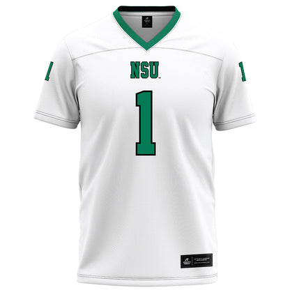 Northeastern State - NCAA Football : Donnie Smith - White Football Jersey-0