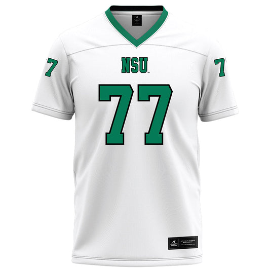 Northeastern State - NCAA Football : Brock Sullivan - White Football Jersey-0