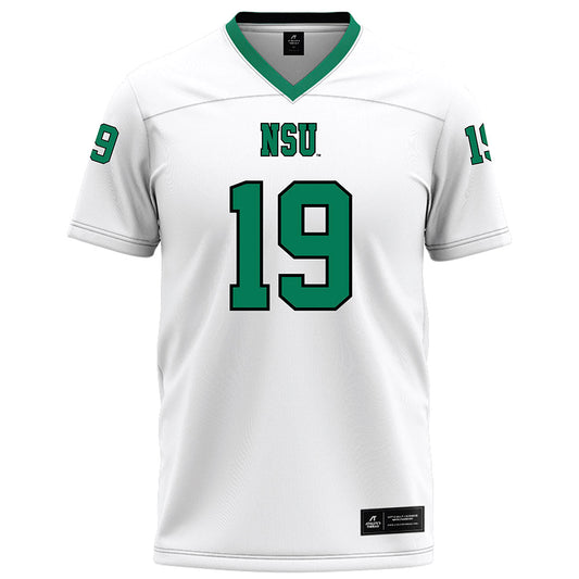 Northeastern State - NCAA Football : Mosese Foketi - White Football Jersey-0