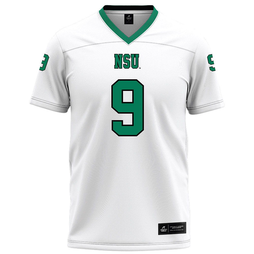 Northeastern State - NCAA Football : Troy Nguyen - White Football Jersey-0