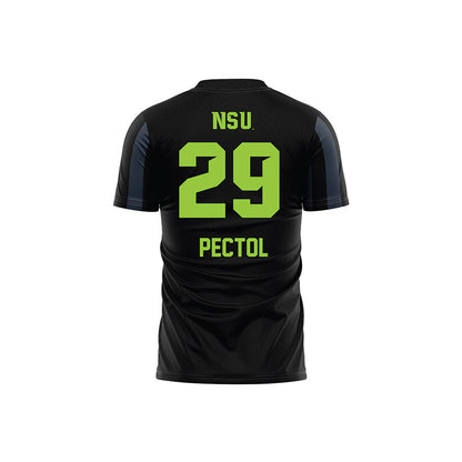 Northeastern State - NCAA Men's Soccer : Jonathan Pectol - Black Volleyball Jersey-1