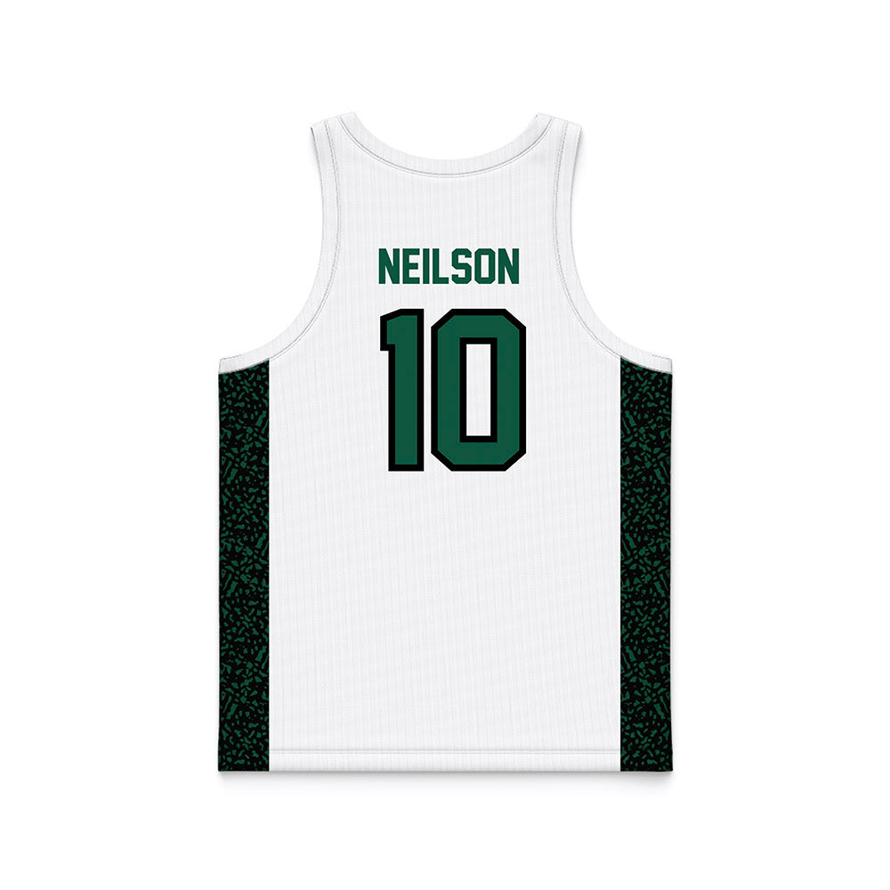 Northeastern State - NCAA Men's Basketball : Harry Neilson - White Basketball Jersey-1