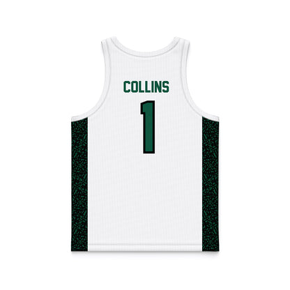 Northeastern State - NCAA Men's Basketball : Montae Collins - White Basketball Jersey-1