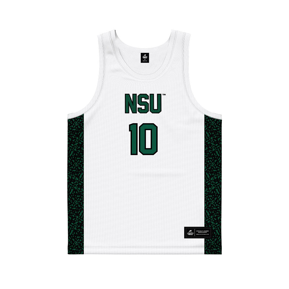 Northeastern State - NCAA Men's Basketball : Harry Neilson - White Basketball Jersey-0
