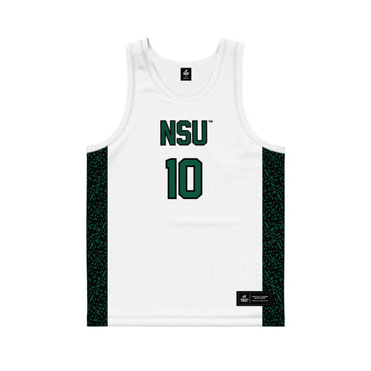 Northeastern State - NCAA Men's Basketball : Harry Neilson - White Basketball Jersey-0