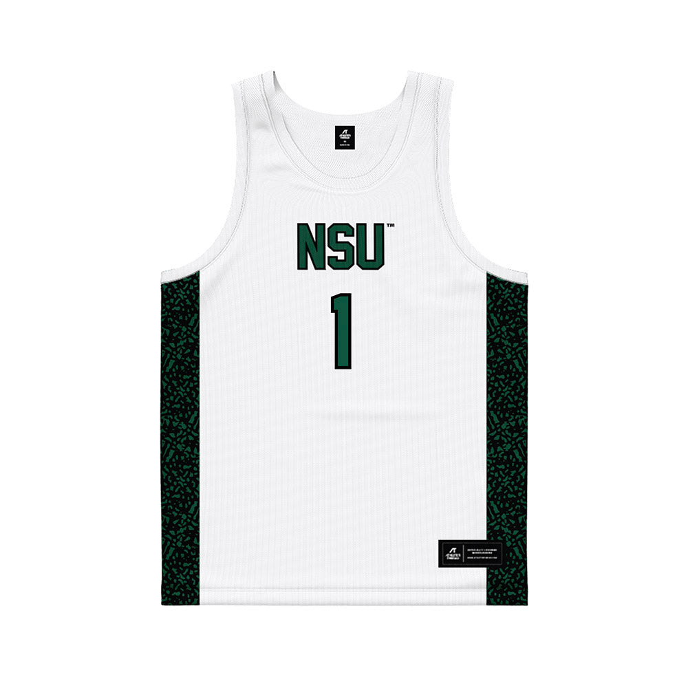 Northeastern State - NCAA Men's Basketball : Montae Collins - White Basketball Jersey-0