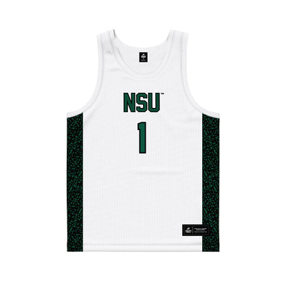 Northeastern State - NCAA Men's Basketball : Montae Collins - White Basketball Jersey-0