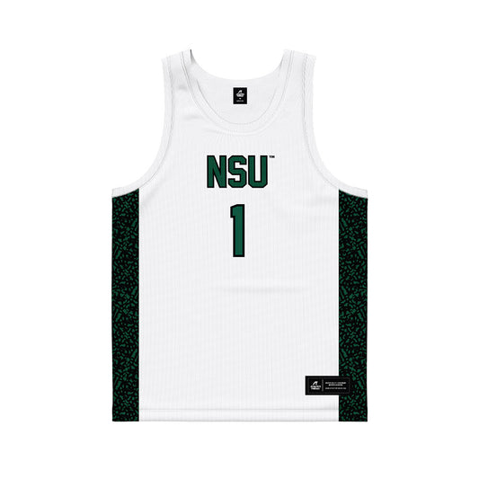 Northeastern State - NCAA Men's Basketball : Montae Collins - White Basketball Jersey-0