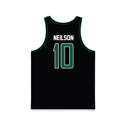 Northeastern State - NCAA Men's Basketball : Harry Neilson - Black Basketball Jersey-1