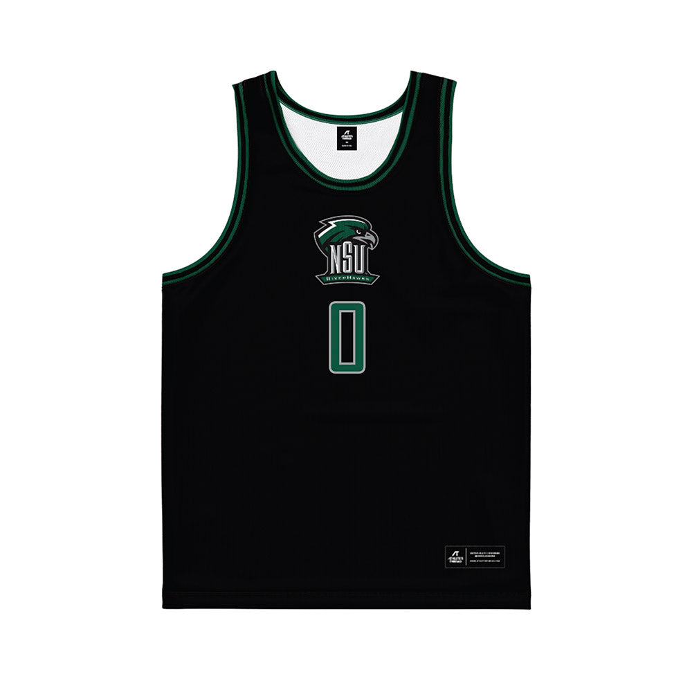 Northeastern State - NCAA Men's Basketball : Dalen Fuller - Black Basketball Jersey-0