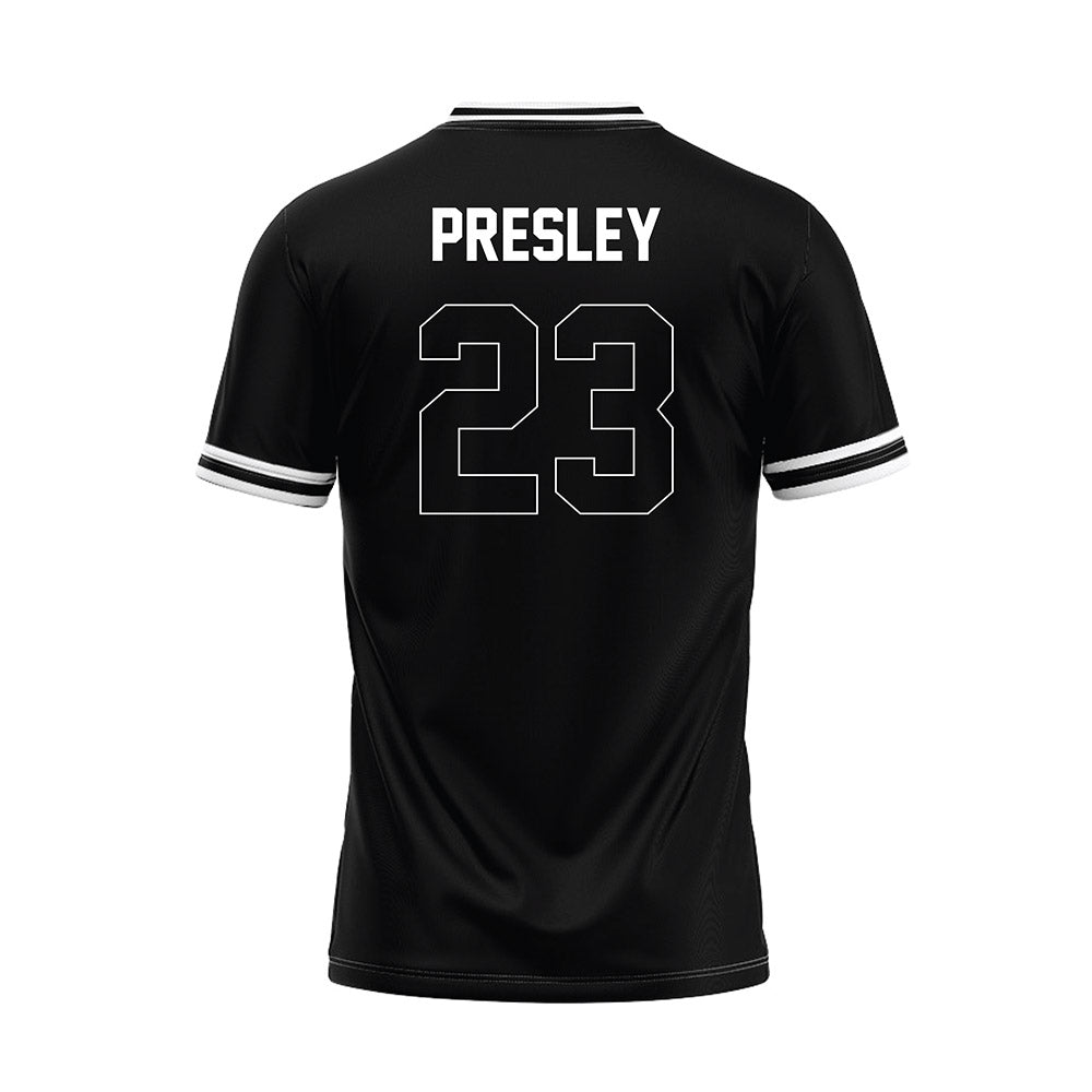 Northeastern State - NCAA Baseball : Ty Presley - Black Jersey-1